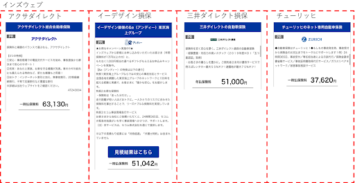 インズウェブ見積もり結果