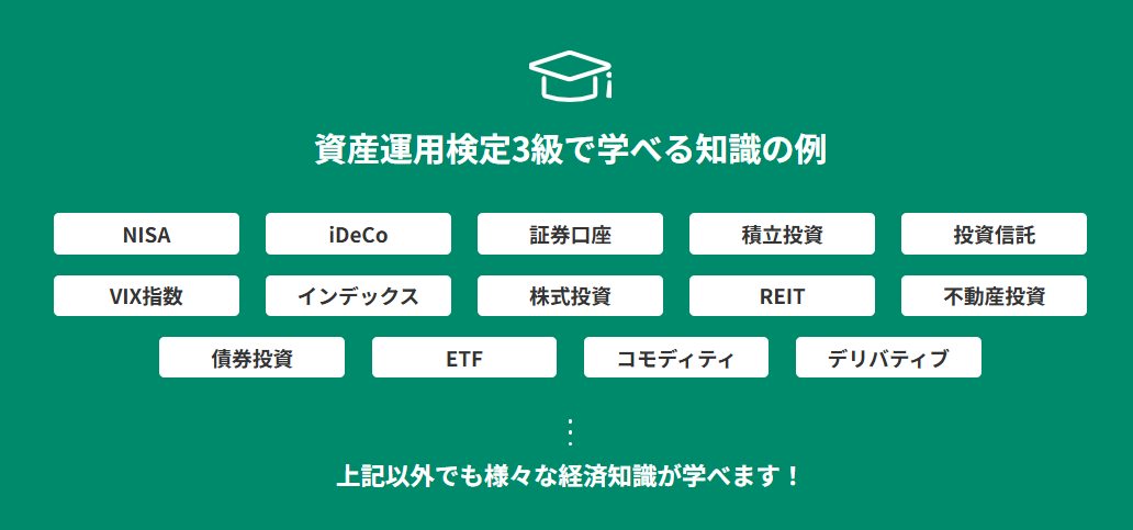 資産運用検定で学べること